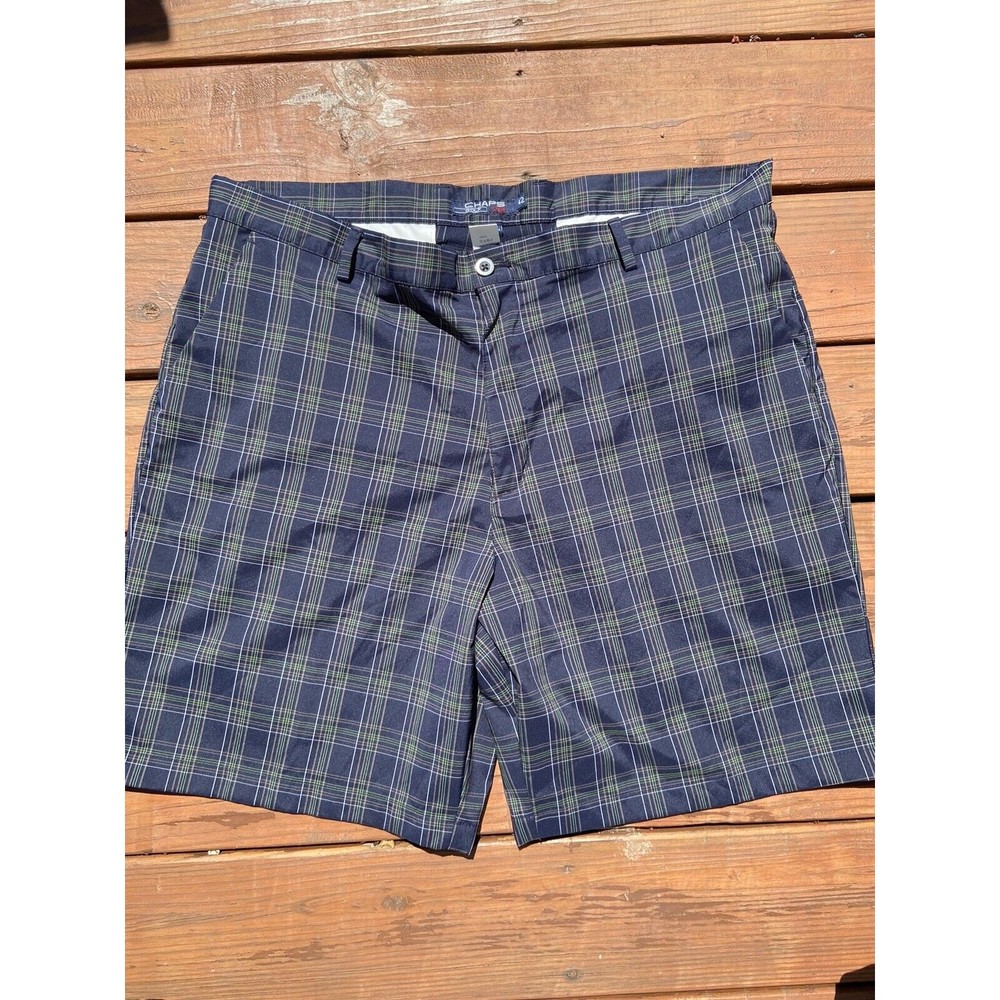 CHAPS Golf Ralph Lauren Blue Plaid Shorts Size 42 NICE